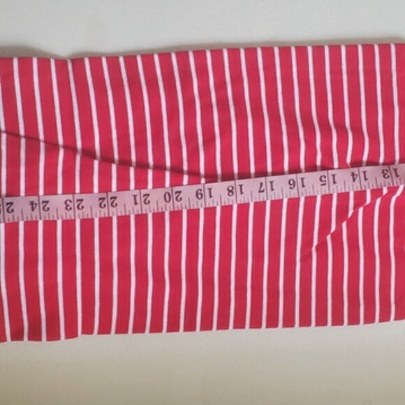 💃 New Women's Red Stripes Appleseed Polo Shirt Size M 🌴 NWT - Picture 6 of 8